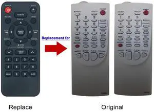 Tronovia Replace Remote Control for Emerson/Sylvania/Durabrand VCR NA312 NA362 NA312UD NA362UD