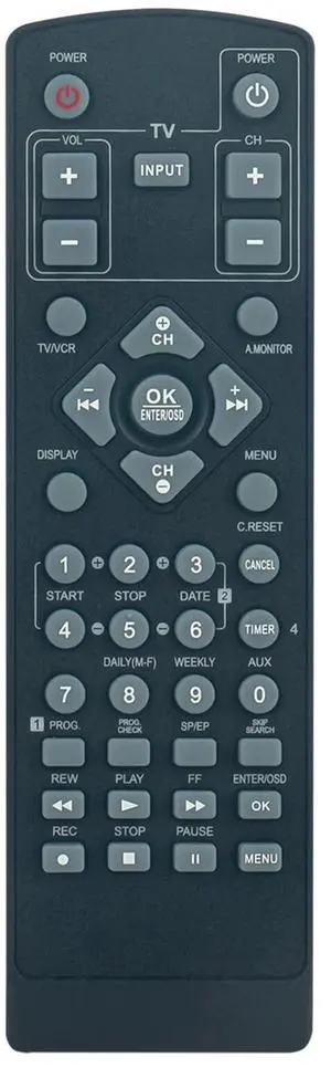 Tronovia Replace Remote Control for JVC VCR HR-S2902U HR-J692U HR-S2902US HR-J692UC