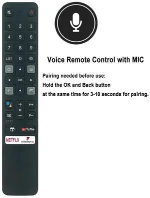 Tronovia Replace Remote Control for TCL Smart Android TV 65P725 85P725 75P725