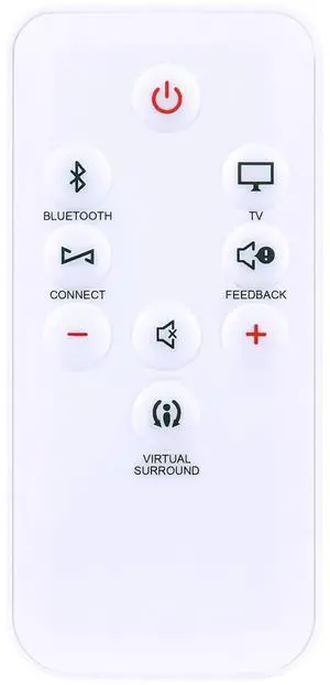 Tronovia Replace Remote Control for JBL Sound Bar Boost TV Home Speaker Accessories White