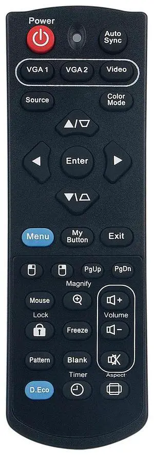 Tronovia Replace Remote Control for ViewSonic DLP Projector JD7223 PJD5232 PJD5234 PJD7333