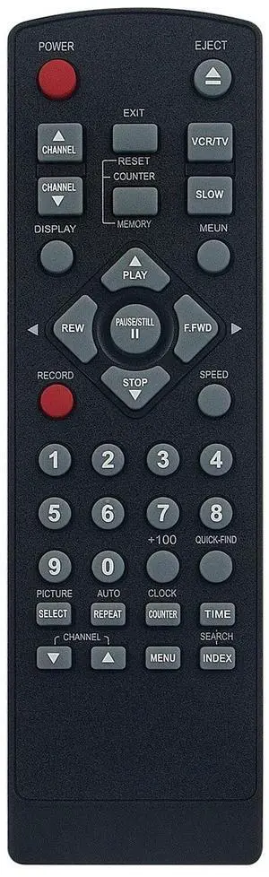 Tronovia Replace Remote Control for Sylvania VCR SRV206 SRV204 SRV202 KVS699 SL260A