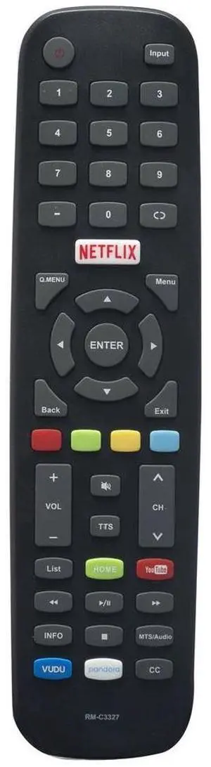 Tronovia RM-C3327 RMC3327 Replacement Remote Control fit for JVC Smart TV HDTV Television