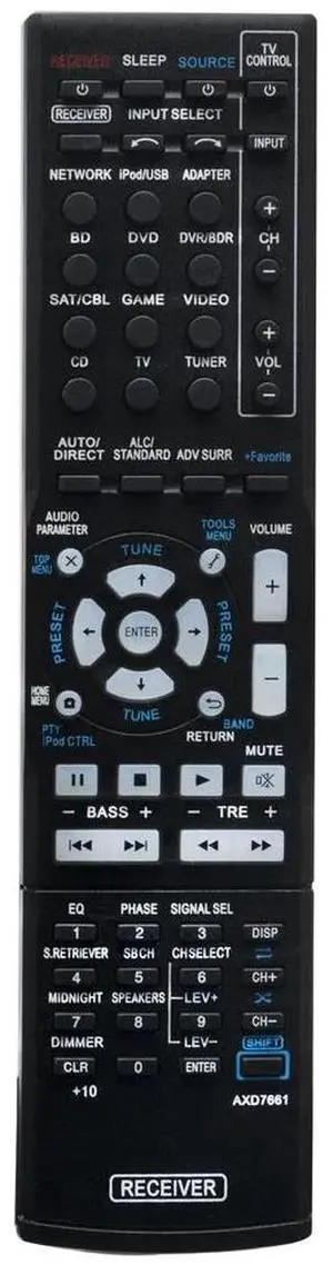 Tronovia AXD7661 Replace Remote for Pioneer AV Receiver VSX-822 VSX-1022 VSX-822-K VSX822