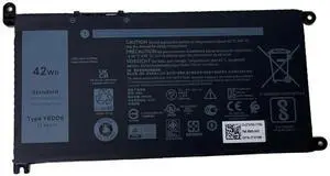 Tronovia  YRDD6 11.4V 42Wh 3-Cell Battery For DELL Inspiron 3493 3582 3583 3584 3593 3793 5480 5482 5485 5488 5491 5493 5585 5590 5591 5593 5594 5598 ,Vostro 3491 5481 5581 5490 5590,Latitude 3310