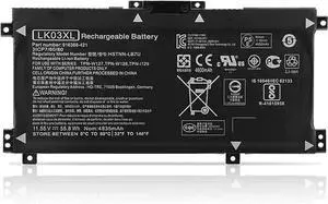Tronovia LK03XL 52.8Wh 3-CELL Laptop Battery For HP Envy X360 Convertible 17-AE 17M-AE 17T-AE 17-BW 17-CE  17T-CE 17T-BW Envy X360 15-BP 15M-BQ 15M-CP 916368-421 HSTNN-LB7U
