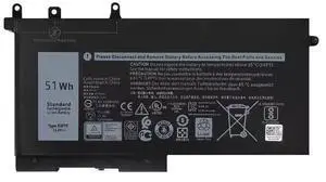 Tronovia 51Wh 93FTF Laptop Battery for Dell Latitude 5580 5590 5591 5480 5490 5491 5495 5280 5288 5488 E5280 E5480 E5580 E5590 Precision 15 3520 3530 M3520 M3530 D4CMT 083XPC