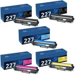 Tronovia 5PK TN227 223 Toner Cartridge compatible for Brother HL-L3270CDW HL-L3290CDW