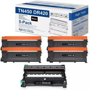 Tronovia 1x TN450 Toner Lot For Brother IntelliFax-2940 MFC-7360N