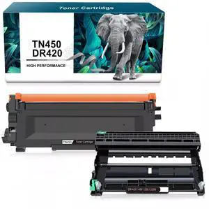 Tronovia 1xTN450 Toner + 1 DR420 Drum Set Lot For Brother IntelliFax-2940 MFC-7360N
