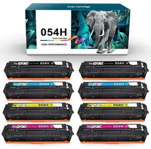 Tronovia 8 PACK CRG-054 054 H Toner Cartridge for Canon imageClASS MF644cdw MF642cdw