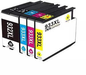 Tronovia 4Pack 932XL Ink Cartridge 933XL compatible with HP OfficeJet 6100 6600 6700 7100