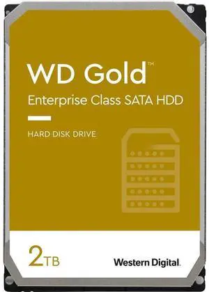 WD Gold 2TB WD2005FBYZ Hard Disk Drive - 7200 RPM Class SATA 6 Gb/s 128MB WD Gold 2TB WD2005FBYZ Hard Disk Drive - 7200 RPM Class SATA 6 Gb/s 128MB