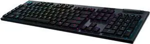 Logitech G915 LIGHTSPEED wireless RGB mechanical gaming keyboard with clicky low-profile switches, pro-grade wireless, ultra-thin 22mm design