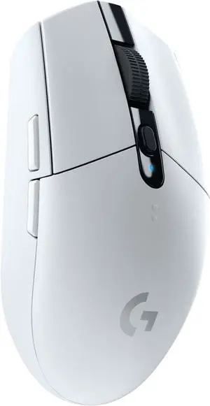 Logitech G305 LIGHTSPEED wireless gaming mouse with HERO 12K sensor, 12,000 DPI, lightweight design, 6 programmable buttons, 250h battery life, on-board memory, for PC/Mac, sleek white finish