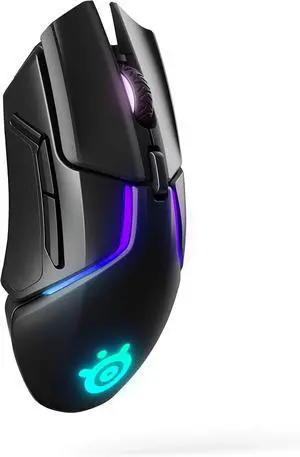 SteelSeries Rival 650 Quantum Wireless Gaming Mouse  Rapid Charging, 12,000 CPI Dual Sensor System, 256 Weight Configurations, Customizable 8-Zone RGB Lighting, Precision Esports Performance
