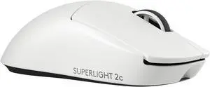 Logitech G PRO X Superlight 2c Wireless Gaming Mouse  51g Pro-Grade Compact, 5 Programmable Buttons, USB-C Charging, 44K DPI Sensor, Up to 8kHz Polling, PC/Mac Compatible  White