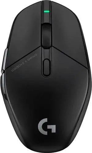 Logitech G303 Shroud Edition Wireless Gaming Mouse  LIGHTSPEED, HERO 25K Sensor, 25,600 DPI, 75g Lightweight, 5 Buttons, PC Compatible  Black