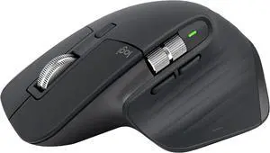 Logitech MX Master 3S Wireless Mouse  Standard Edition with Logi Bolt Receiver, Ultra-Fast Scrolling, Ergo Design, 8K DPI, Track on Glass, Quiet Clicks, USB-C, Bluetooth  Graphite