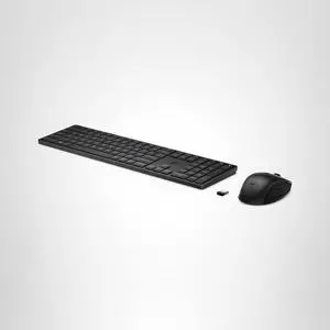 HP 650 Wireless Keyboard & Mouse Combo  2.4GHz USB receiver, low-profile keys, 20+ programmable keys, DPI mouse, long battery life (20+ months keyboard, 24+ mouse), Win, Mac, Chrome (4R013AA#ABL)