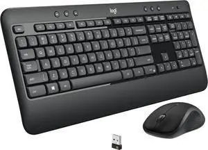 Logitech MK540 Advanced Wireless Keyboard & Mouse Combo  2.4GHz with Unifying USB receiver, multimedia hotkeys, 3-year battery life, compatible with Windows PC & laptop