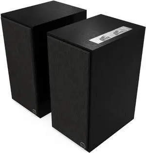 Klipsch The Sevens powered speakers (pair)  heritage-inspired design with premium sound, versatile inputs & Bluetooth. Sleek black finish, perfect for high-performance home audio systems