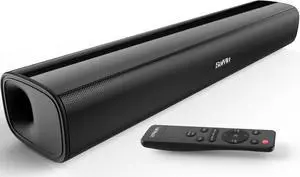 Saiyin 17" Sound Bar  Ultra-compact, wall-mountable design for TV, PC, gaming & projectors. Features Bluetooth 5.3, Optical & AUX connections for clear, powerful audio in any setup