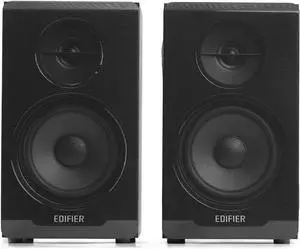 Edifier R33BT Active Bluetooth Speakers  2.0 bookshelf pair with studio monitor sound. Compact powered design in black, perfect for PC, laptop, or home audio with clear wireless streaming
