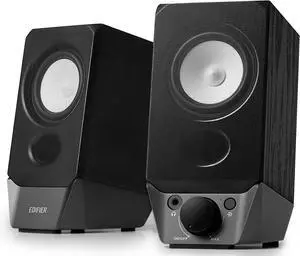 Edifier Computer Speakers  2.0 USB-powered PC speaker system with Bluetooth 5.3. Features deep bass, balanced stereo & 3.5mm AUX input. Plug-and-play design for desktop, laptop, Mac & monitor