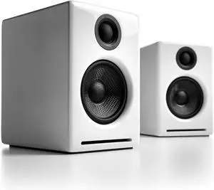 Audioengine A2+ Bluetooth Speakers  60W 24-bit desktop audio for music & gaming. Compact design works with PC, Mac, laptop & tablet. Powerful, clear sound in a small footprint