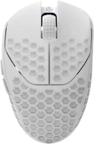 G-Wolves HTR Wireless Gaming Mouse (White)  28g ultralight honeycomb design, 8K polling, PAW3395 sensor 26,000 CPI, low latency, 6 programmable buttons, on-board memory for PC/Mac
