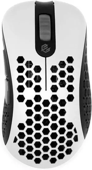 G-Wolves Skoll Mini SK-S Gaming Mouse (White)  50g ultralight honeycomb design, ergonomic shape, PixArt 3389 sensor, 16,000 DPI, PTFE skates, detachable cable, small size