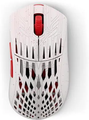 PWNAGE Stormbreaker MAX CF Wireless Mouse (Frost Fire)  45g ultralight large ergo design, PAW3950 sensor, 36K DPI, 8kHz polling rate, carbon fiber build, esports-grade precision.
