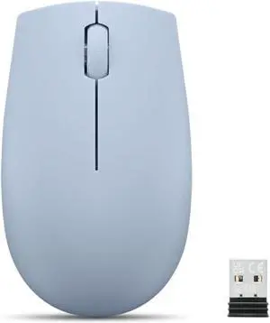 Lenovo 300 Wireless Mouse  2.4GHz nano USB receiver, ambidextrous design, smooth precision for PCs and laptops with Windows, and up to 12-month reliable battery life