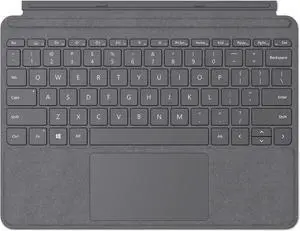 Microsoft Surface Go Signature Type Cover (Platinum)  Slim, premium Alcantara design with full keyboard and large trackpad, designed for Surface Go for smooth, responsive typing
