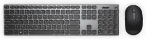 Dell KM717 Premier Wireless Keyboard and Mouse (Gray)  Sleek, dual-mode Bluetooth/2.4GHz design with premium finish, full-size keyboard, and precision wireless mouse