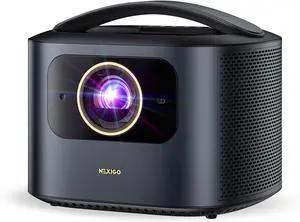 NexiGo TriVision Ultra 4K Projector  Tri-LED Laser, 2600 Lumens, Dolby Vision, HDR10+, 3D, 30W DTS Virtual:X sound, Fire TV slot. Portable, no eye strain, perfect for backyard or home theater