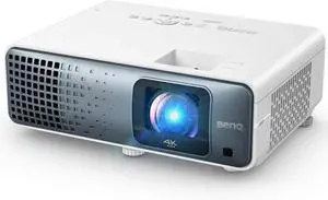 BenQ TK710STi 4K HDR Laser Short Throw Projector  3200 Lumens, 4ms response, 240Hz, HDR10/HLG, Android TV with Netflix, Chromecast, AirPlay, and 3D Keystone. Ideal for gaming & movies