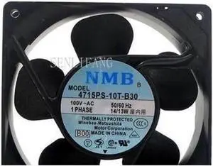 4715PS-10T-B30 E06 Server Square Cooling Fan AC 100V 15W 120x120x38mm 2-wire
