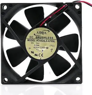 Adda AD0824LS-A70GL 8025 24V 0.09A 8CM cm Mute Converter Cooling Fan