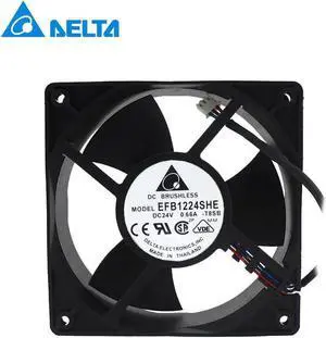 New EFB1224SHE 24V 0.66A 12cm12038 inverter cooling fan Delta New EFB1224SHE 24V 0.66A 12cm12038 inverter cooling fan Delta