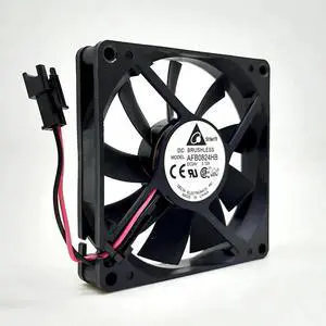 cooling fan 80mm Delta 8015 DC 24V ultra thin mute fan AFB0824HB 8cm dual ball bearing case inverter fan SM-SR plug