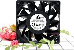 Delta Electronics PFR1224UHE CE75 DC 24V 1.75A 120x120x38mm 3-Wire Server Cooler Fan