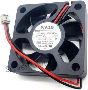 For NMB 2006ML-05W-B50 5CM 50*50*15 24V 0.12A 2 wire cooling fan