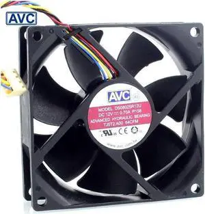 AVC New 8025 8CM wind capacity 12V 0.70A PWM DS08025R12U fan speed control 80*80*25mm