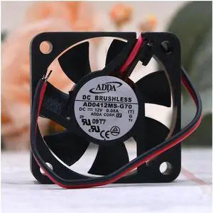 For ADDA 12V 0.08A 4010 AD0412MS-G70 3D Printer Mute Ultra-thin 4cm fan