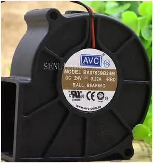 For AVC BA07530B24M 75*75*30mm 24V 0.22A Turbo Blower Cooling Fan 3pin Cooling Fan Processor Cooler Heatsink Fan