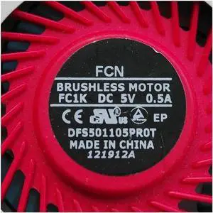 New Original CPU fan for Forcecon DFS501105PR0T FC1K DC 5V 0.5A laptop CPU cooling fan cooler DC28000BWFJ