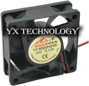 YY6020H24B 24V 0.10A 6020 pairs of ball bearing cooling fan 6cm fan 60*60*20mm