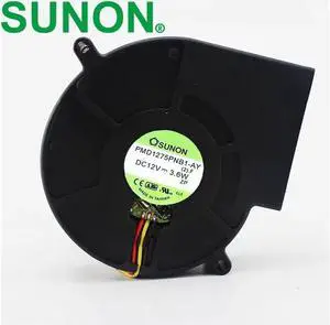 1pcs PMB1275PNB1-AY 12V 3.6W blower built quasi 7530 7CM 75*75*30mm turbine fan+cooling fan